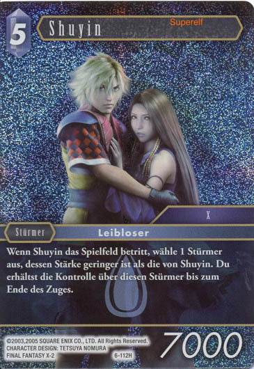 Final Fantasy Opus 6-112 H Shuyin Wasser