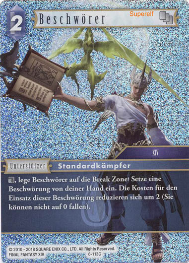 Final Fantasy Opus 6-113 C Beschwörer Wasser