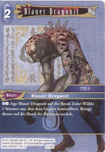 Final Fantasy Opus 6-116 R Blauer Dragonit Wasser