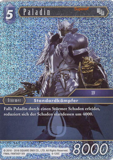 Final Fantasy Opus 6-120 C Paladin Wasser