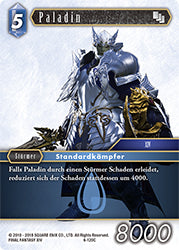 Final Fantasy Opus 6-120 C Paladin Wasser
