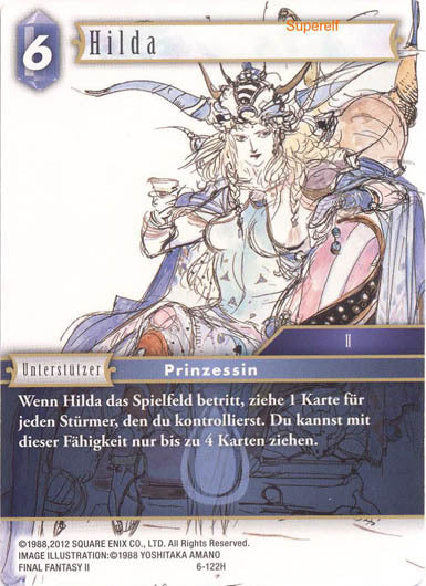 Final Fantasy Opus 6-122 H Hilda Wasser