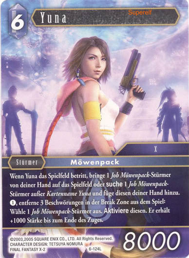 Final Fantasy Opus 6-124 L Yuna Wasser