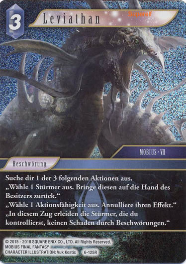 Final Fantasy Opus 6-125 R Leviathan Wasser