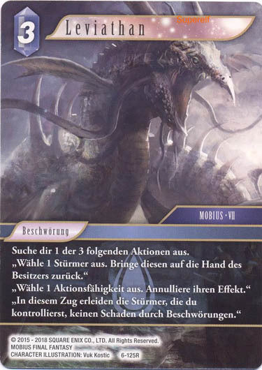 Final Fantasy Opus 6-125 R Leviathan Wasser