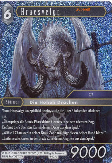 Final Fantasy Opus 6-127 L Hraesvelgr Licht