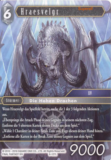 Final Fantasy Opus 6-127 L Hraesvelgr Licht