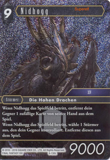 Final Fantasy Opus 6-130 L Nidhogg Dunkelheit