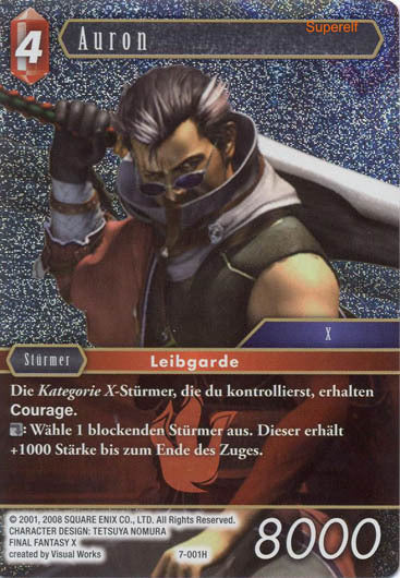 Final Fantasy Opus 7-001 H Auron Feuer