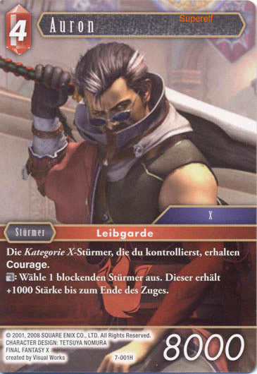 Final Fantasy Opus 7-001 H Auron Feuer