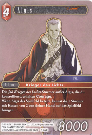 Final Fantasy Opus 7-002 R Aigis Feuer