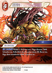 Final Fantasy Opus 7-005 C Ifrit Feuer