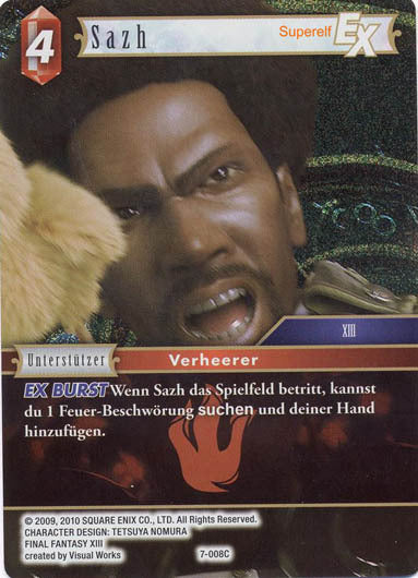 Final Fantasy Opus 7-008 C Sazh Feuer