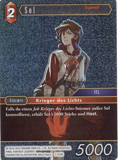 Final Fantasy Opus 7-012 H Sol Feuer