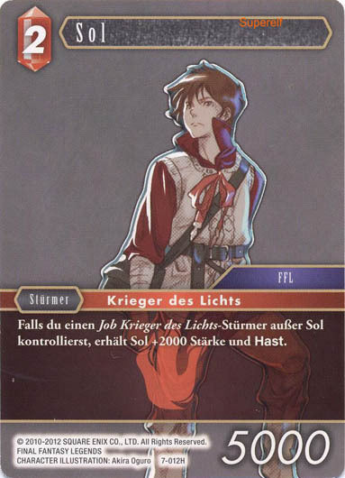 Final Fantasy Opus 7-012 H Sol Feuer