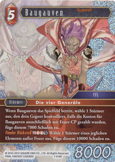 Final Fantasy Opus 7-014 R Baugauven Feuer