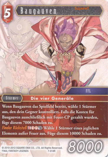 Final Fantasy Opus 7-014 R Baugauven Feuer