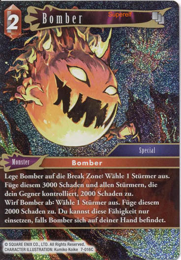 Final Fantasy Opus 7-016 C Bomber Feuer
