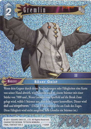 Final Fantasy Opus 7-026 R Gremlin Eis