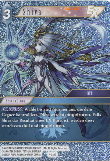 Final Fantasy Opus 7-031 C Shiva Eis