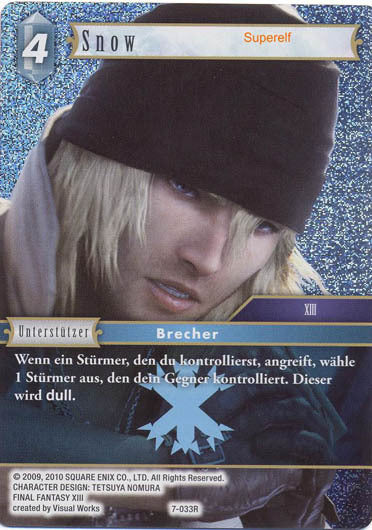 Final Fantasy Opus 7-033 R Snow Eis