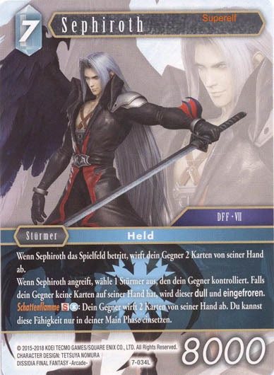 Final Fantasy Opus 7-034 L Sephiroth Eis