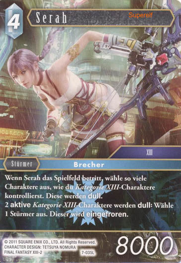 Final Fantasy Opus 7-035 L Serah Eis