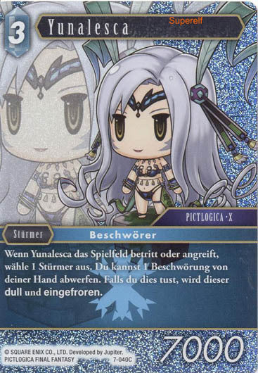 Final Fantasy Opus 7-040 C Yunalesca Eis
