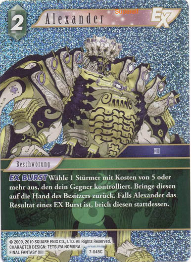 Final Fantasy Opus 7-045 C Alexander Wind