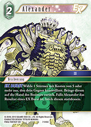 Final Fantasy Opus 7-045 C Alexander Wind