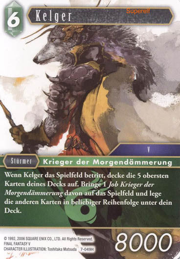 Final Fantasy Opus 7-049 H Kelger Wind