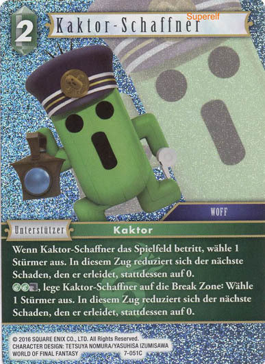 Final Fantasy Opus 7-051 C Kaktor-Schaffner Wind