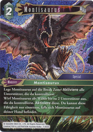 Final Fantasy Opus 7-053 C Montisaurus Wind