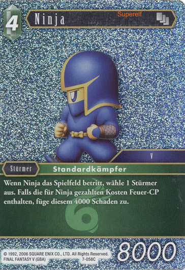 Final Fantasy Opus 7-058 C Ninja Wind