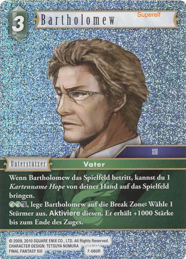 Final Fantasy Opus 7-060 R Bartholomew Wind