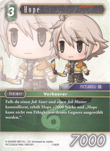 Final Fantasy Opus 7-062 R Hope Wind