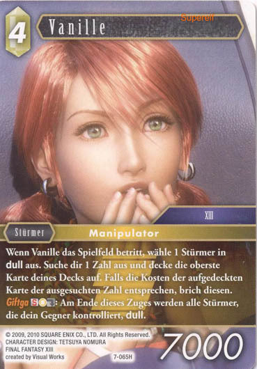Final Fantasy Opus 7-065 H Vanille Erde