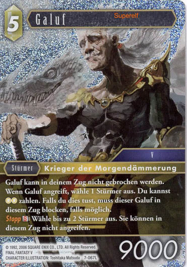 Final Fantasy Opus 7-067 L Galuf Erde
