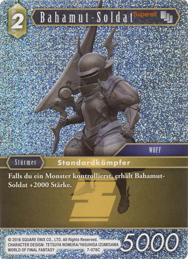 Final Fantasy Opus 7-078 C Bahamut-Soldat Erde