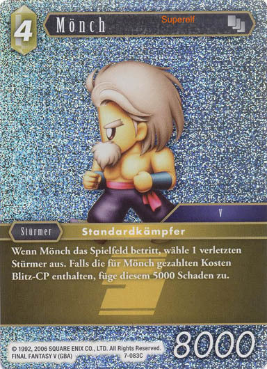Final Fantasy Opus 7-083 C Mönch Erde