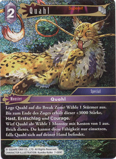 Final Fantasy Opus 7-089 C Quahl Blitz