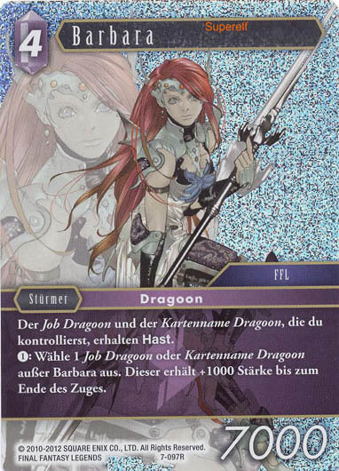 Final Fantasy Opus 7-097 R Barbara Blitz