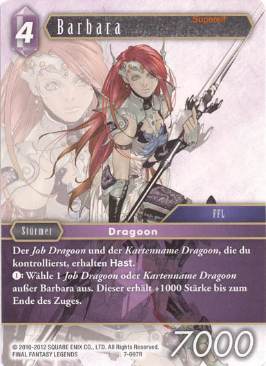 Final Fantasy Opus 7-097 R Barbara Blitz