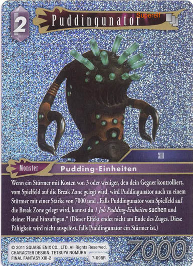 Final Fantasy Opus 7-098 R Puddingunator Blitz