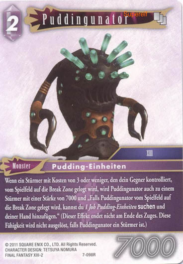 Final Fantasy Opus 7-098 R Puddingunator Blitz