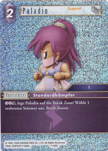 Final Fantasy Opus 7-100 C Paladin Blitz