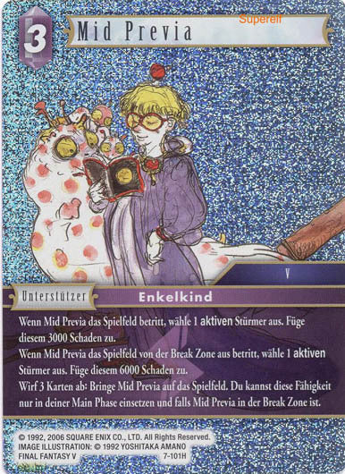 Final Fantasy Opus 7-101 H Mid Previa Blitz