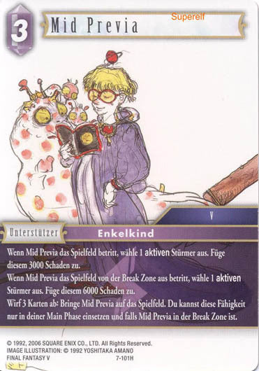 Final Fantasy Opus 7-101 H Mid Previa Blitz