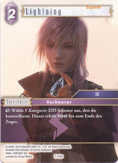 Final Fantasy Opus 7-102 R Lightning Blitz