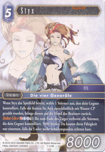 Final Fantasy Opus 7-113 R Styx Wasser